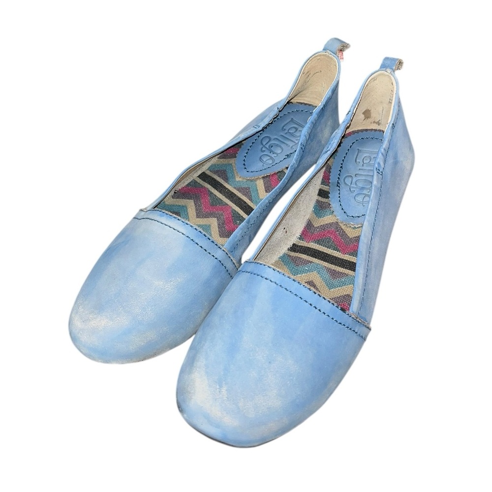 🌟EC🌟 Latigo Bettie Blue Leather Flats - Size 7M